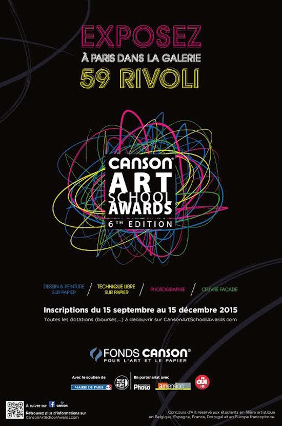 Affiche « Canson Art School Awards » 6e édition
